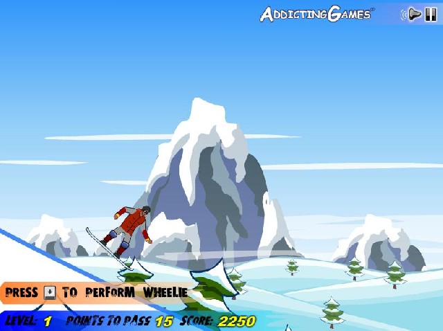 Flash Snowboarding 2 online hra zdarma Sportovn hry
